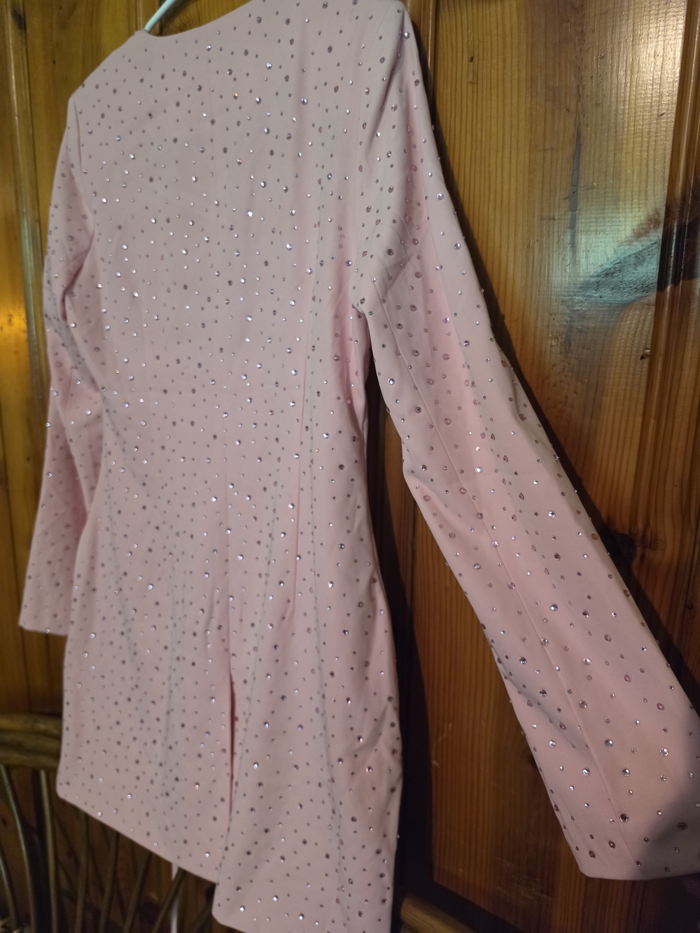 Akira Pink Embellished Tie-Waist Coat - Picture 9 of 16